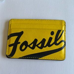 FOSSIL - Bright Yellow Card Holder